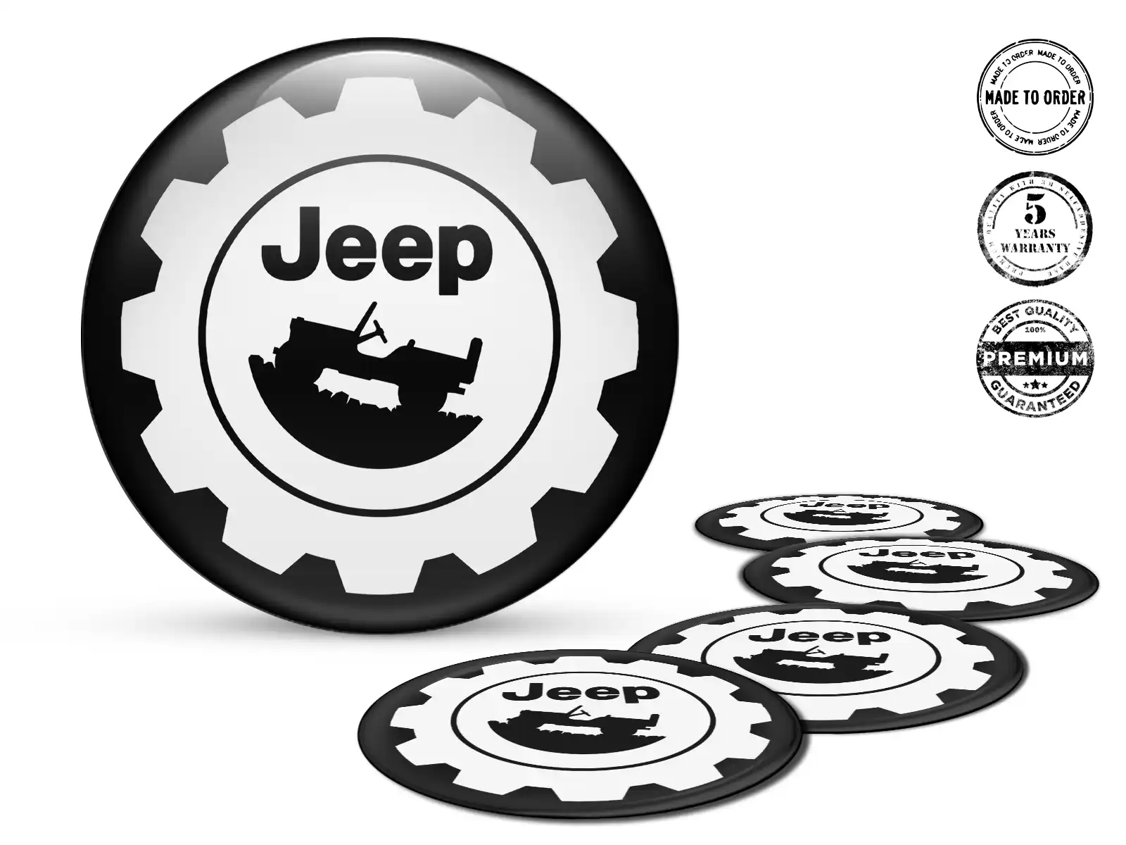 Jeep Adesivo Cupola Logo Design Silicone Pregiato